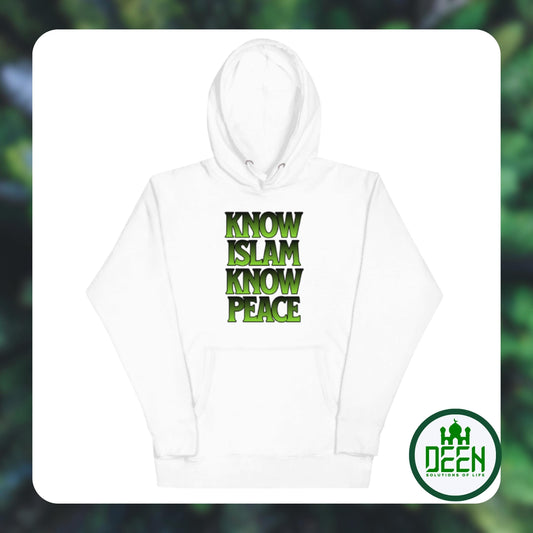 DEEN Know Islam Know Peace Unisex Hoodie