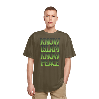 Know Islam Know Peace Heavy Oversized T-Shirt