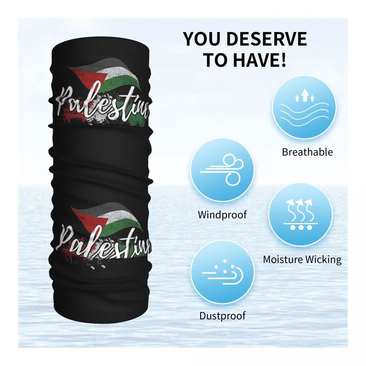 Palestine Flag Multifunctional Bandana – Stylish Outdoor Essential for All Seasons