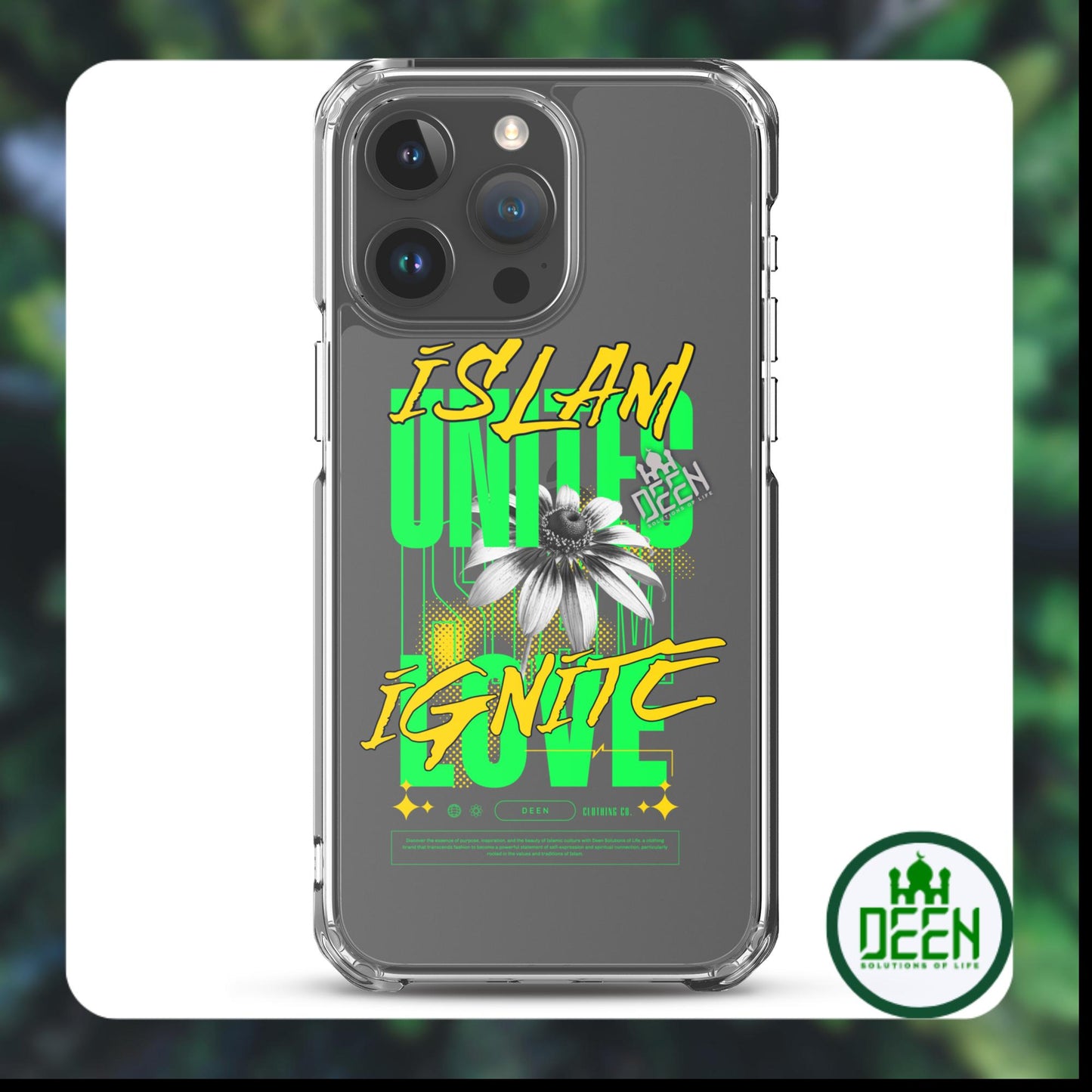 DEEN "Islam unites Love ignite" Clear Case for iPhone®