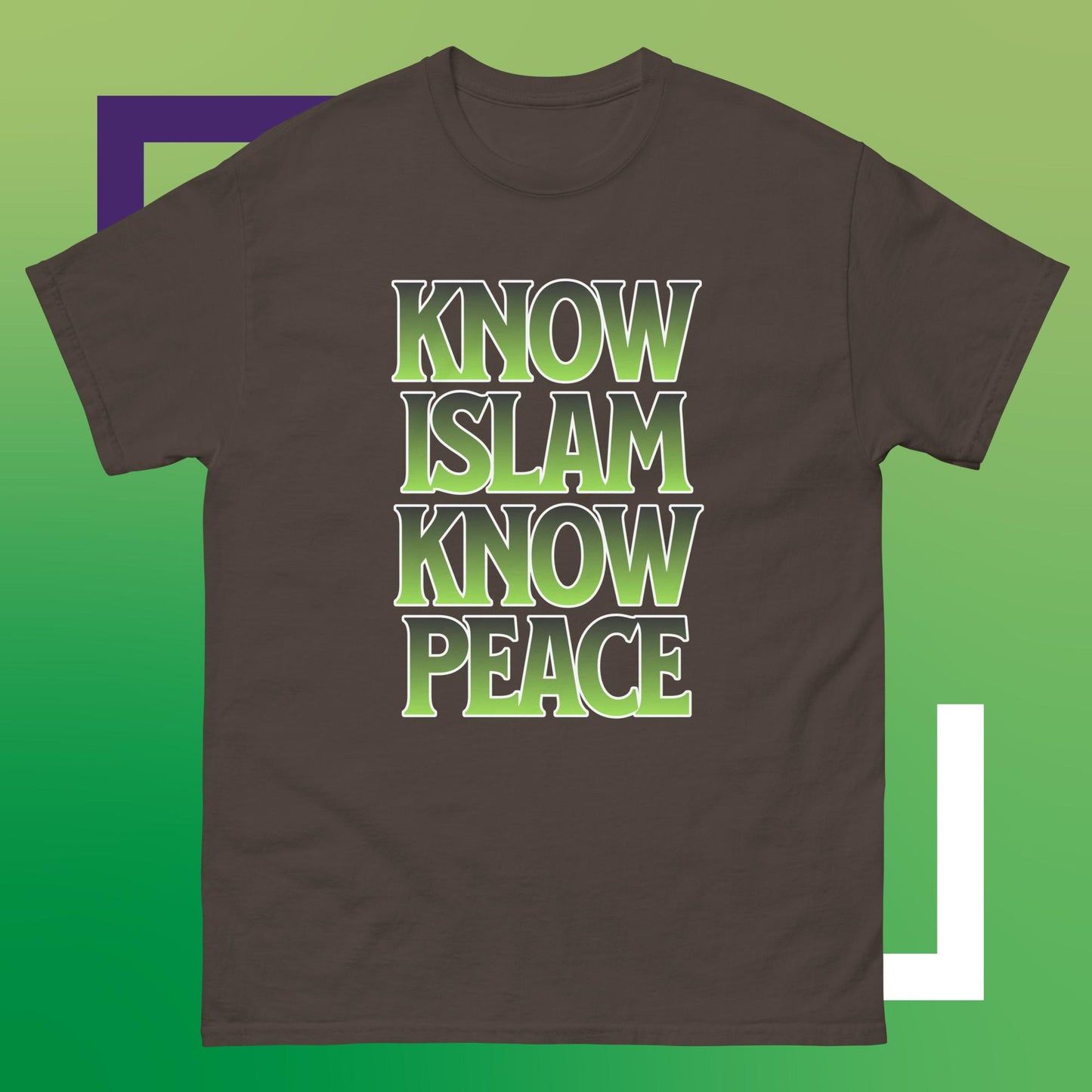 Know islam know peace Men's classic tee