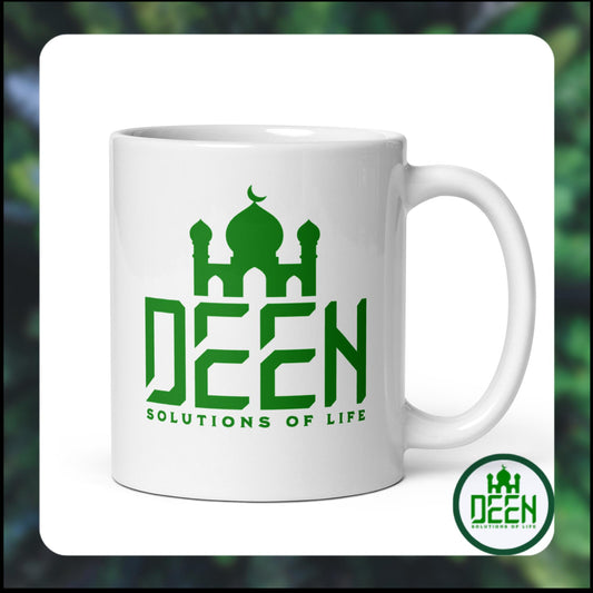 Deen Solutions of life White glossy mug